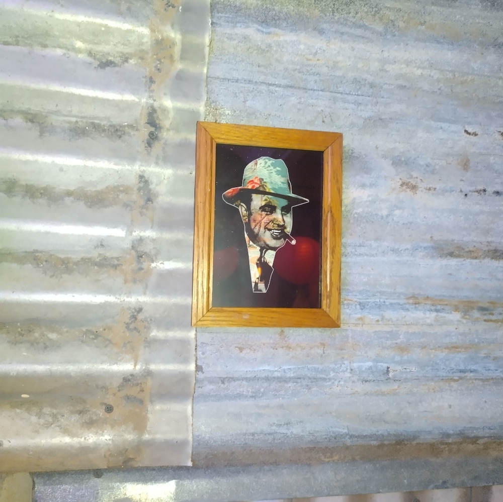 Caribbean Capone Framed Mafia Art Print By Neon Nicho